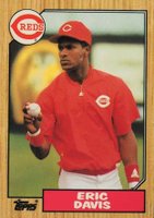 1987 Topps Tiffany #412 Eric Davis Baseball Card