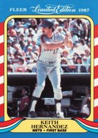 1987 Fleer Limited Edition #20 Keith Hernandez Baseball Card