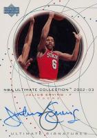 2002 Ultimate Collection Ultimate Signatures #DR-S Julius Erving Basketball Card