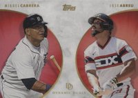 2022 Topps Dynamic Duals #6 Jose Abreu/Miguel Cabrera Red Baseball Card