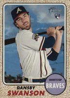 2017 Topps Heritage  #76 Dansby Swanson Rookie Baseball Card