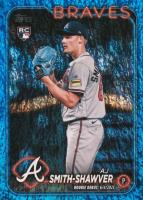 2024 Topps Update #US316 AJ Smith-Shawver Blue Holo Foilboard Baseball Card