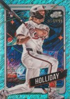 2024 Topps Chrome Cosmic #7 Jackson Holliday Aqua Equinox Refractor Baseball Card