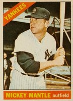 1966 Venezuela Topps #50 Mickey Mantle Baseball Card