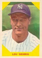 1960 Fleer Baseball Greats #28 Lou Gehrig Baseball Card