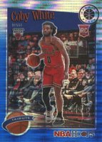 2019 Panini Hoops Premium Stock #295 Coby White Blue Pulsar Basketball Card