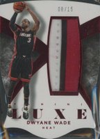2014 Panini Luxe Prime Die-Cut Memorabilia #13 Dwyane Wade Red Basketball Card