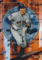 2015 Bowman's Best  #58 Carlos Correa Orange Refractor Baseball Card