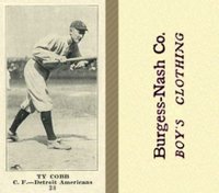 1916 Burgess-Nash Co. #38 Ty Cobb Baseball Card