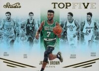2016 Panini Studio Top Five #TOP4 Brandon Ingram/Dario Saric/Jamal Murray/Jaylen Brown/Malcolm Brogdon Basketball Card