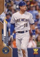 2020 Topps #571 Keston Hiura Gold Baseball Card