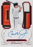 2016 Panini Flawless Greats Dual Memorabilia Autographs #GD-CR Cal Ripken Jr. Ruby Baseball Card