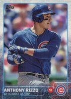 2015 Topps #47 Anthony Rizzo No Sparkle Back of Helmet Baseball Card