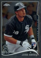 2014 Topps Chrome #199 Jose Abreu English Back Baseball Card