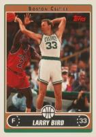 2006 Topps #33 Larry Bird Over-the-Shoulder Pass Basketball Card