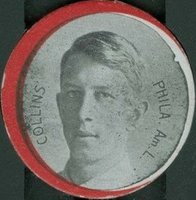 1912 Colgan's Chips Red Border # Eddie Collins Baseball Card