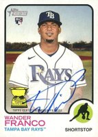 2022 Topps Heritage Real One Autographs #ROAWF Wander Franco Baseball Card
