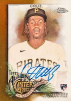 2022 Topps Allen & Ginter Chrome Autographs #OC Oneil Cruz Gold Refractor Baseball Card