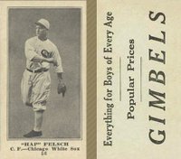 1916 Gimbels #56 Hap Felsch Baseball Card
