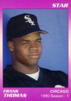 1991 Star Thomas #4 Frank Thomas 1990 Season-1 Baseball Card