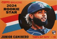 2024 Topps Throwback Thursday #138 Junior Caminero Baseball Card