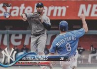 2018 Topps Update #US200 Gleyber Torres Fielding in Gray Baseball Card