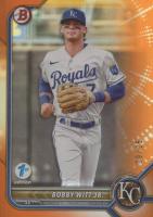 2022 Bowman 1st Edition #BPPF146 Bobby Witt Jr. Orange Foil Baseball Card
