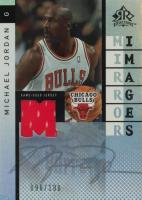 2006 Upper Deck Reflections Mirror Images Dual Jersey #MI-JJ LeBron James/Michael Jordan Basketball Card