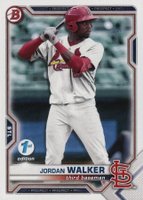 2021 Bowman Draft #BD187 Jordan Walker Baseball Card