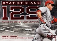 2013 Panini Select Statisticians #ST3 Mike Trout Baseball Card