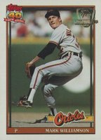 1991 Topps Desert Shield #296 Mark Williamson Baseball Card