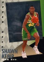 1992 Upper Deck MVP Holograms #25 Shawn Kemp Basketball Card