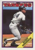 1988 O-Pee-Chee #60 Rickey Henderson Baseball Card