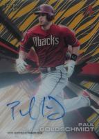 2015 Topps High Tek Autographs #HT-PG Paul Goldschmidt Gold Rainbow Baseball Card