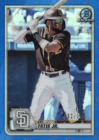 2020 Bowman Chrome #82 Fernando Tatis Jr. Blue Refractor Baseball Card