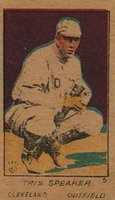 1921 Strip Card #6 Tris Speaker Baseball Card