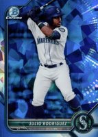 2022 Bowman Sapphire Edition Chrome Prospects #BCP45 Julio Rodriguez Baseball Card