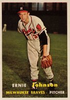 1957 Topps #333 Ernie Johnson Baseball Card