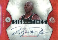 2006 SP Authentic Sign of the Times Legends #STLMJ Michael Jordan Basketball Card