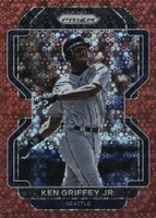 2022 Panini Prizm #264 Ken Griffey Jr. Red Donut Circles Prizm Baseball Card