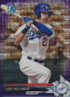 2017 Bowman Mega Box Chrome Prospects #BCP149 Cody Bellinger Purple Refractor Baseball Card