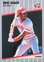 1989 Fleer #158 Eric Davis Baseball Card