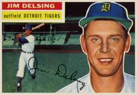 1956 Topps #338 Jim Delsing Baseball Card