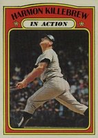 1972 Topps #52 Harmon Killebrew In Action Baseball Card