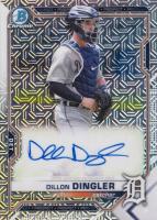 2021 Bowman Mega Box Chrome Autographs #BMADD Dillon Dingler Baseball Card
