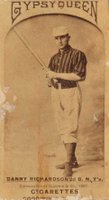 1887 Gypsy Queens # Danny Richardson Bat at ready at 45-Large Size Baseball Card