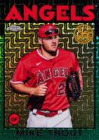 2021 Topps Silver Pack 1986 Chrome Promo #42 Mike Trout Update-Green Baseball Card