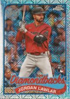 2024 Topps Silver Pack 1989 Chrome Promo #T89C100 Jordan Lawlar Baseball Card