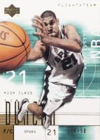 2001 Upper Deck Flight Team #26 Tim Duncan Gold Basketball Card