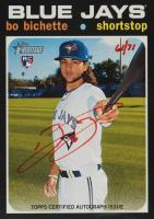 2020 Topps Heritage Real One Autograph #BB Bo Bichette Red Ink Baseball Card